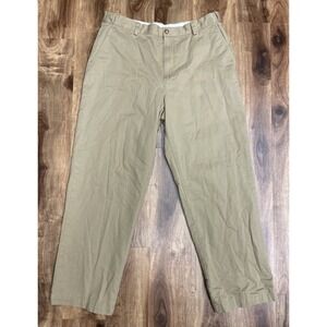 LL Bean Jeans Mens 35x30 Flannel Lined Comfort Waist Relaxed Fit Pants Tan